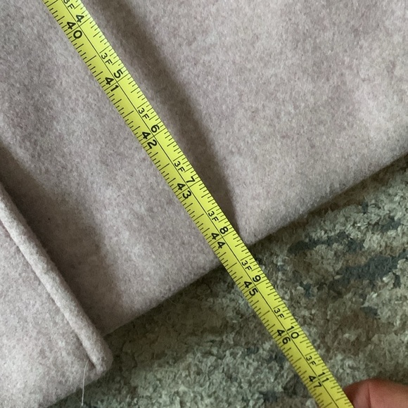 XL Old Navy Pink Soft Long Wool Over Mauve Overcoat Jacket‎ pea coat mid length - Picture 10 of 12